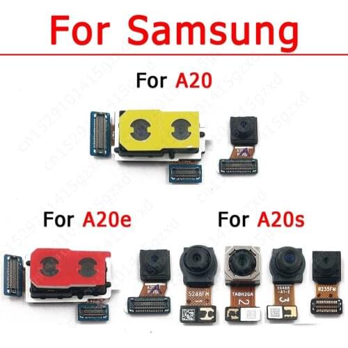 Original Rear Front Camera For Samsung Galaxy A20 A20e A20s Selfie Facing Backside Back Small Frontal Camera Module Spare Parts