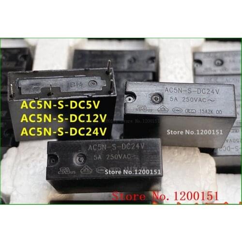AC5N-S-DC5V AC5N-S-DC12V AC5N-S-12VDC AC5N-S-DC24V AC5N-S-24VDC relay dip-4 5A