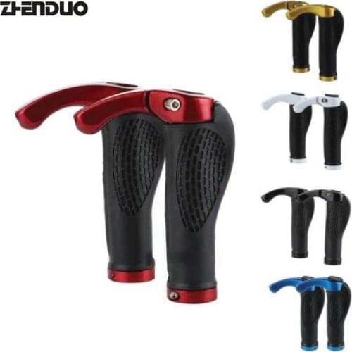 Rubber lock bicycle handle sleeve - aluminum alloy pair horn beef ball combination handle sleeve