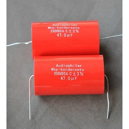 Suq Audio Axial Polypropylene Audiophiler MKP 47uF 250V Capacitor For Audio Tube Amplifier Speaker Circuit Crossover