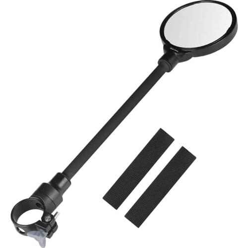 Convenient Durable Bicycle Hose Adjusting Rearview Mirror For Pipe Diameter 22-32mm Fine Workmanship