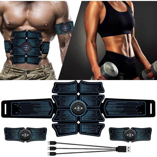 Smart EMS Abdominal Toner Rechargeable Abdominal Vibrating Hip Trainer Massage Electromagnetic Stimulation Of Muscles Fitness