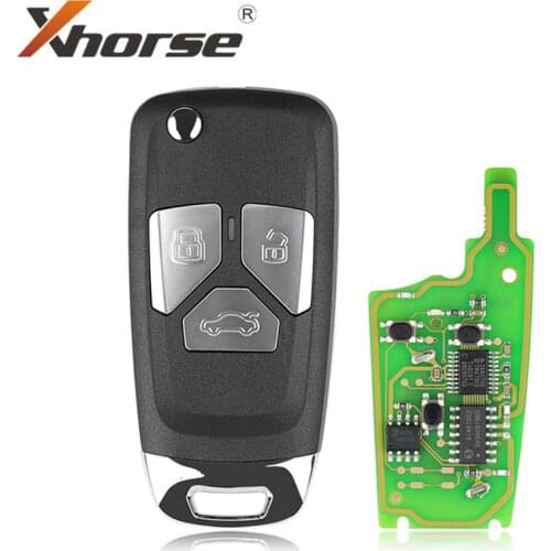 Xhorse Wireless XNAU01EN For AUDI Type Universal Remote Flip Key 3 Buttons 1Piece