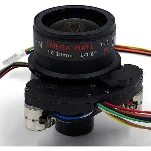 3.6-10 mm CCTV Motorized Zoom Lens DC Auto IRIS Auto Focus 1/1.8" 6MP Megapixel Motor Zoom Motor Focus (SL-3610MFZ6)