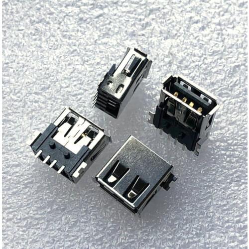 10PCS)New speaker audio USB stick USB base 4P chip USB 2.0 interface socket charging socket