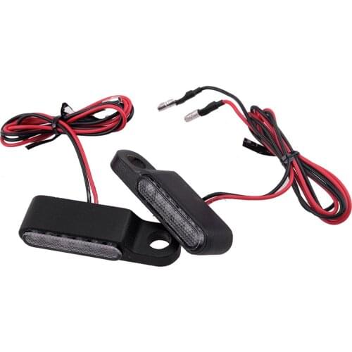 2pcs Clear Lens Mini LED Motorcycle Turn Signal Indicator Blinker Light Lamp