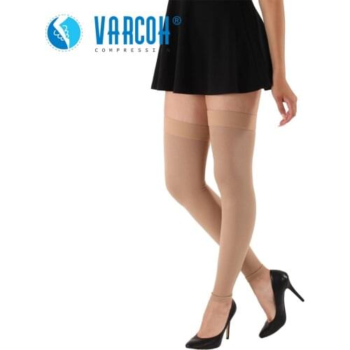 20-30 mmHg Thigh High Compression Stockings Women Men Graduated Support Socks Hose for Varicose Veins Edema Gradient Pressure