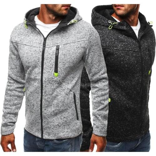 2020 Fitness Jacket Hoodies Causal Sport Gym Sweatshirt Sportswear Men Training Running Hoodies Shirts Activewear Windbreaker