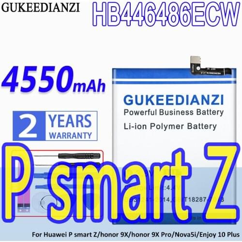 GUKEEDIANZI Battery HB446486ECW 4550mAh For Huawei honor 9X Pro/Nova5i/Enjoy 10 Plus honor9X Pro Nova 5i Enjoy10 Plus