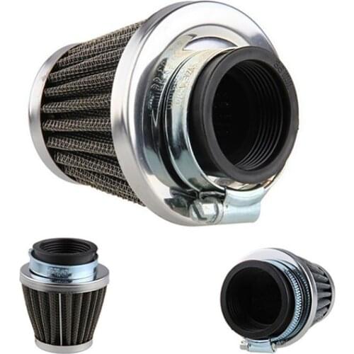 Motorcycle Accessories Oval Metallic Clamp-on Refit Intake Funnel Air Filter