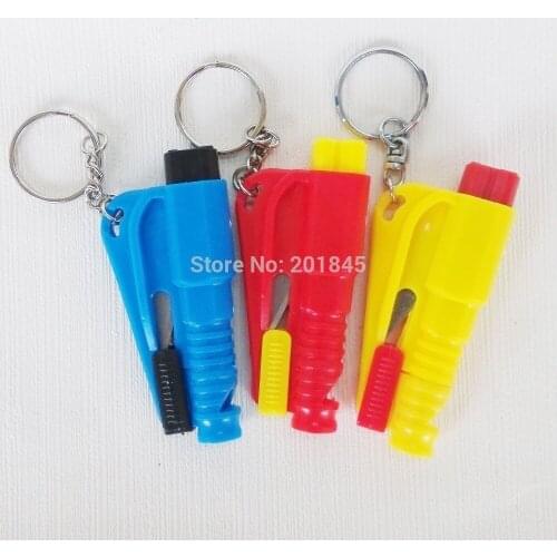 1 pcs Three-in-one Car Safety Hammer Emergency Escape Window Breaker First Aid Whistle Seat Belt Cutter
