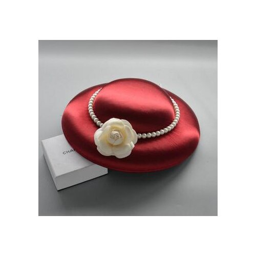 Black interior linen with black and beige Britons Restoration of Antiquity Pearl Camellia white shadows Dress headdress