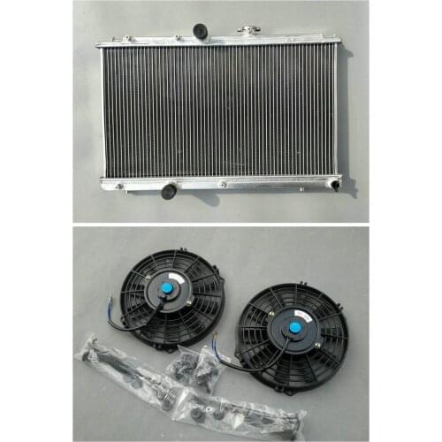 Hot Selling Aluminum Radiator +2*FAN For Toyota 1992-1997 Corolla AE101 4A-FE 7A-FE 92 93 94 95 96 97