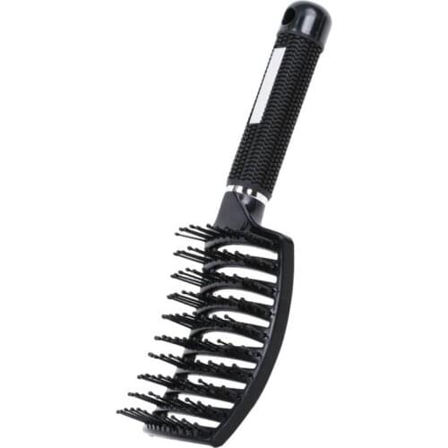 Curved Vented Brush Anti-Static Comb Wet Dry Hair Hairdressing Styling Tools