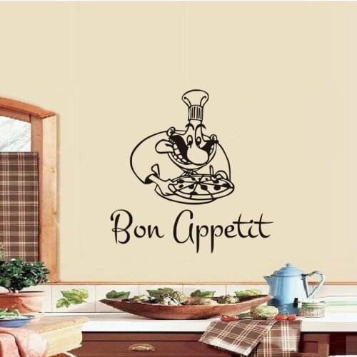 Kitchen Pizza Sticker Food Decal Poster Vinyl Art Wall Decals Pegatina Quadro Parede Decor Mural Pizza Sticker