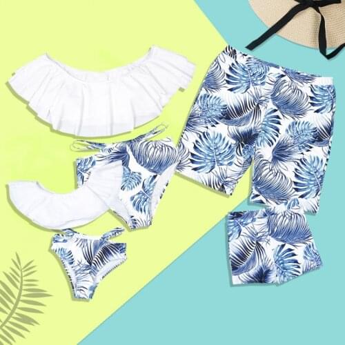 LINGLINGHUAN Matching Swimwear For Mom And Daughter