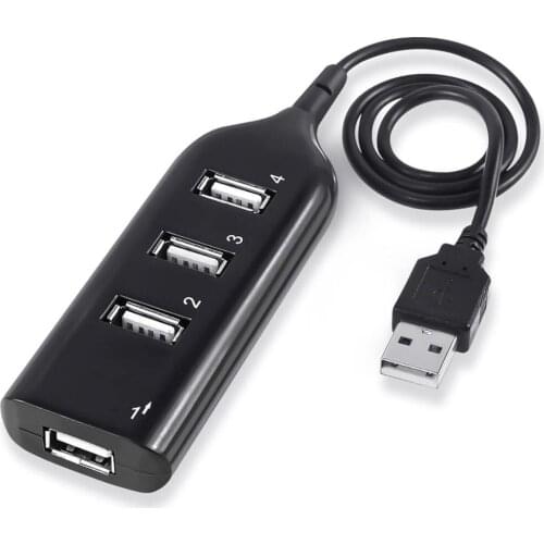 Mini USB HUB 2.0 multiple USB ports 4 port hub USB splitter high speed hub adapter for PC computer laptop accessories