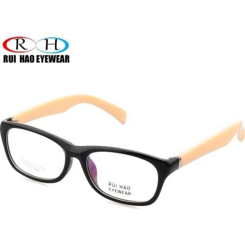 Unisex Women Eyeglasses Frames 2 Color Retro Glasses Frame Optical Prescription Spectacles Brand TR90 Rui Hao Eyewear Frame 1069