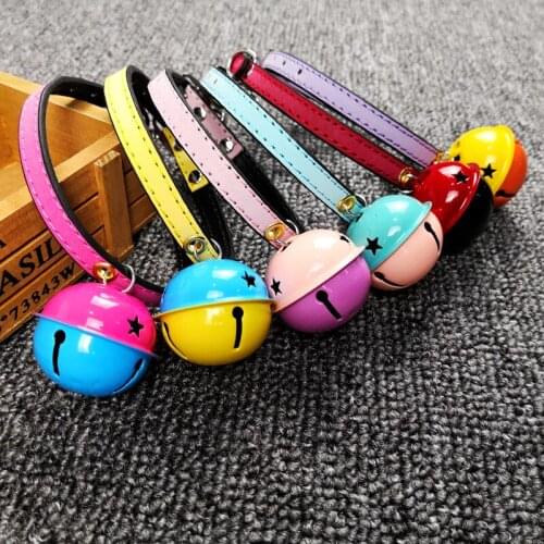 Pet Cat Dog Collar Small and Medium Cats and Dogs Supplies Traction Collar Pet Christmas New Year Supplies Colorful PU Leather