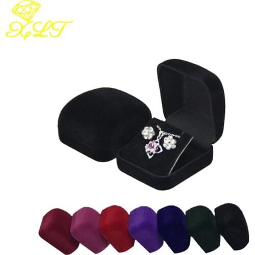 Necklace Pendant Jewelry Box Earring Stud Box Jewelry Box Earring Gift Packaging Velvet Box For Earring Display Jewelry Organize