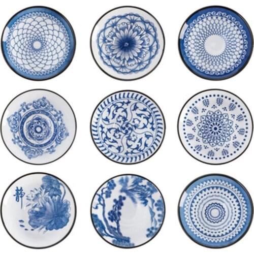 Retro Blue and White Porcelain Teacup Home Chinese Kungfu Teacup Ceramic Teacup 50ml Tea Bowl Tea Set