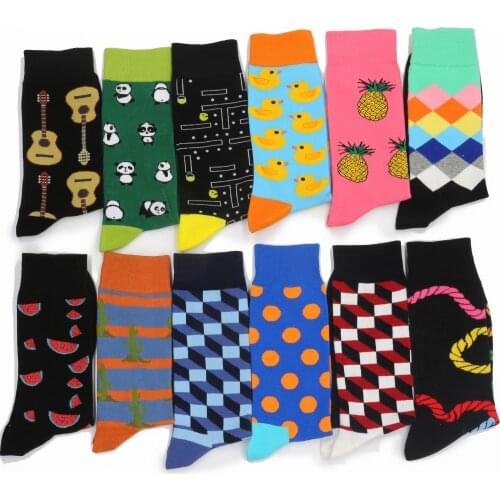 Happy Socks Cotton Gifts For Men And Women Socks Colorful Harajuku Skateboard Female From The Factory Dropshipping Contact Us