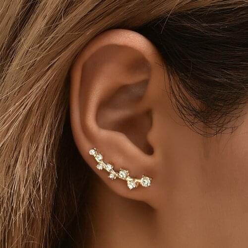 Korean Earrings Fashion Jewelry Rhinestone Earrings Brincos Statement Earrings Stud Earrings For Women Wholesale
