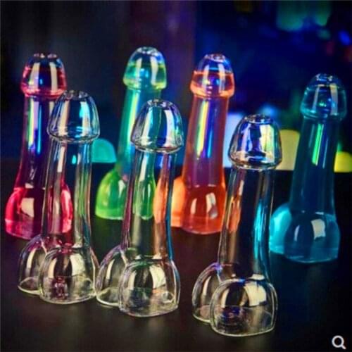Penis Shot glass Bottle Cocktail Wine Glass For Party Night Bar KTV show No sprinkling. Penis shaped Drinking Ware Glasses Cups