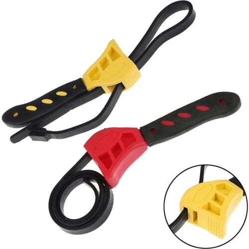 50cm Wrench Universal Multi Tool Pipeline Adjustable Spanner Rubber Strap For Any Shape Opener Car Repair Home Tools