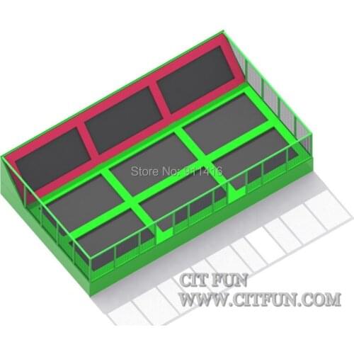 Customized design amusement indoor trampoline park and CE approval