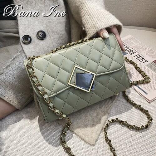 Women Bag Free Shipping Shoulder Bags For Women Small Flap Crossbody Messenger Bag Leather Lady Handbag Chain Shoulder Purse