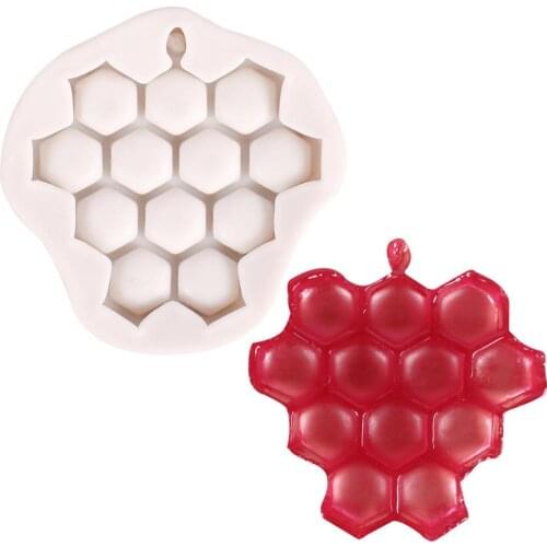 1 Pcs DIY Honeycomb Cakes Molds Silicone Mold Fondant Cake Decoration Tool Chocolate Soap Candy Biscuit Sugar Mold Baking Tool