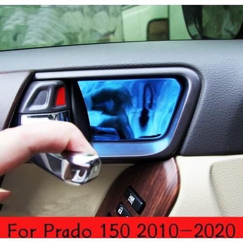 2010 -2020 For Toyota Land Cruiser Prado 150 FJ150 Stainless Steel Interior Door Bowel Cover Interior Accessories