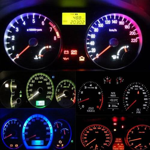 2X 3528 1210 5smd White DC 12V Canbus Auto LED Interior Indicator Instrument Reading Light Tail Led Backup Turn Signal Day Light