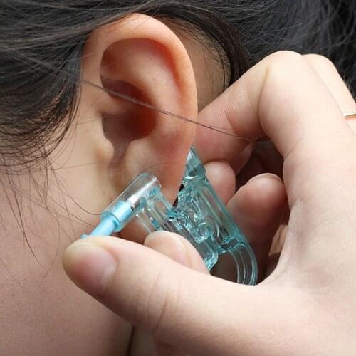 6PCS Healthy Safety Asepsis Disposable Unit Ear Studs Piercing Gun Piercer Tool Machine Kit Stud Earring Body Jewelry Accessory