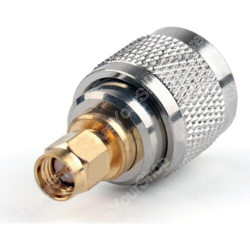 Areyourshop Sale 1Pc Adapter PL259 UHF Plug Male To SMA Male Plug RF Connector Straight M/M