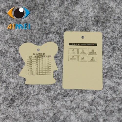 Free Design 500Pcs/Lot Custom Kraft Paper Hang Tags for Clothing Swing Price Tag Customized Gift Price List