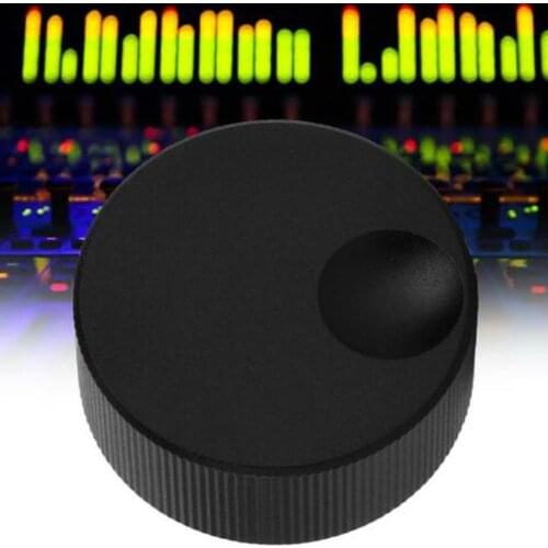 Black Frosted Aluminum Knob 32x13mm Volume Control Knob for 6mm Potentiometer