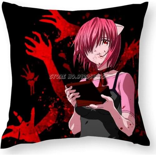 Elfen Lied Pillow Case Decorations for Home Garden Decor Pillowcase Anime Lucy Elfenlied Elfen Lied Blood Husbando Yandere Waifu