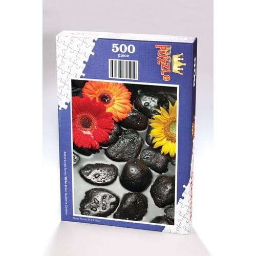 King Of Puzzle Zen Stones and Flowers Wooden Jigsaw Puzzle 500 Pieces (BC06-D)