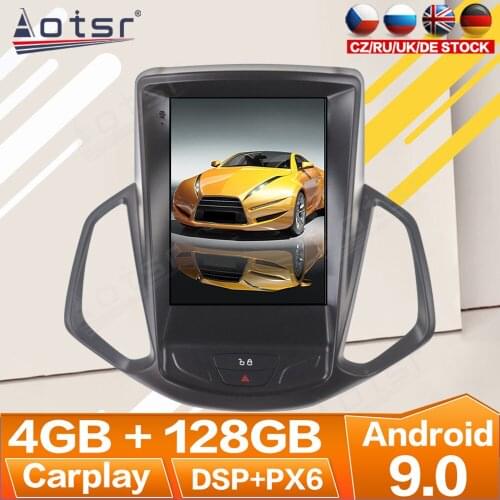 For Ford Ecosport 2013 2014-2018 Android Radio Multimedia Car Cassette Recorder Stereo Player Tesla PX6 GPS Navigation Head Unit
