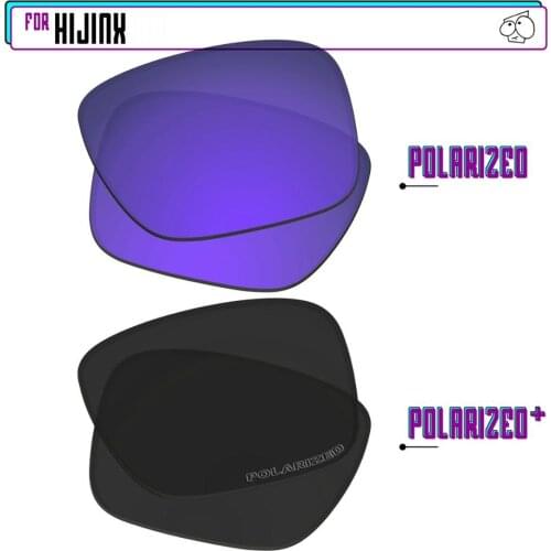EZReplace Polarized Replacement Lenses for - Oakley Hijinx Sunglasses - BlackP Plus-PurpleP