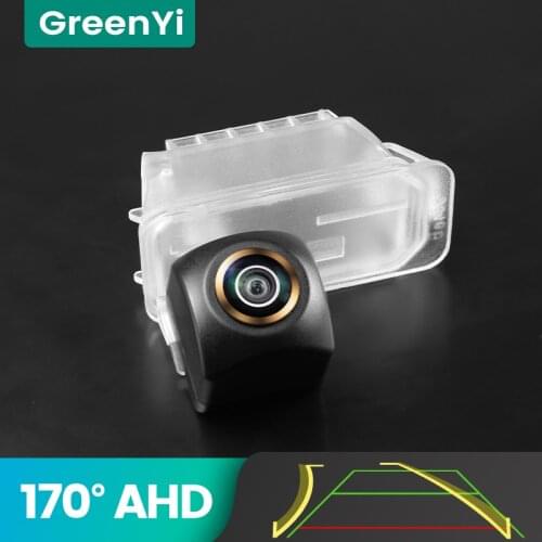 GreenYi 170° AHD 720P Trajectory Car Rear View Camera For Ford Focus Mondeo Kuga Fiesta Escape S MAX S-MAX Reverse 4 pin Vehicle