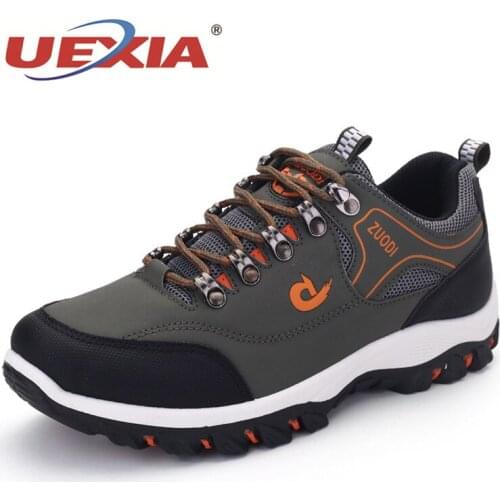 Male Non-slip Slip on Trekking Climbing Lightweight Breathable Shoes Men Outdoor Walking High Quality Slow Shock Casual Sneakers