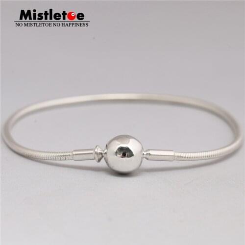Mistletoe 925 Sterling Silver Essence Snake Bracelet & Necklace European Jewelry