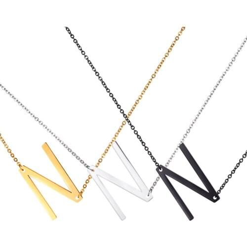 Oversized letter Gold color Alphbet Necklace Friendship/ Friends/ best friend Gifts P2614G