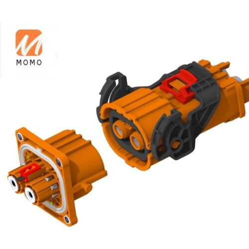 Plastic Shell Electric Car 2 Pin Ev High Voltage Terminals Connectors