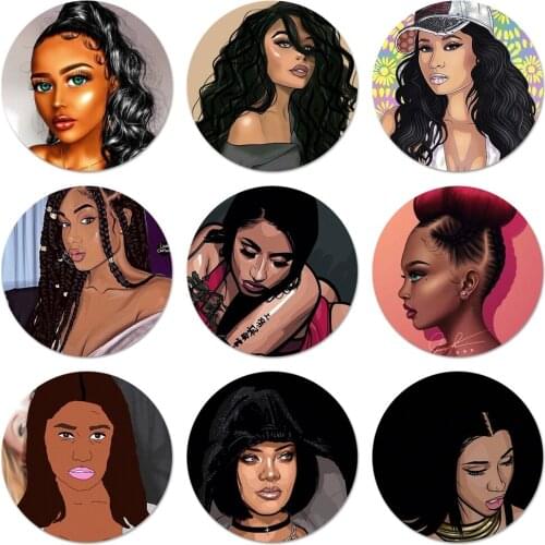 Popular Swag Girls Fundas Icons Pins Badge Decoration Brooches Metal Badges For Backpack Decoration 58mm