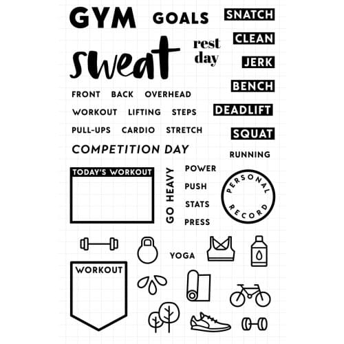 Gym Transparent Clear Silicone Stamp/Seal for DIY scrapbooking/photo album Decorative clear stamp 075