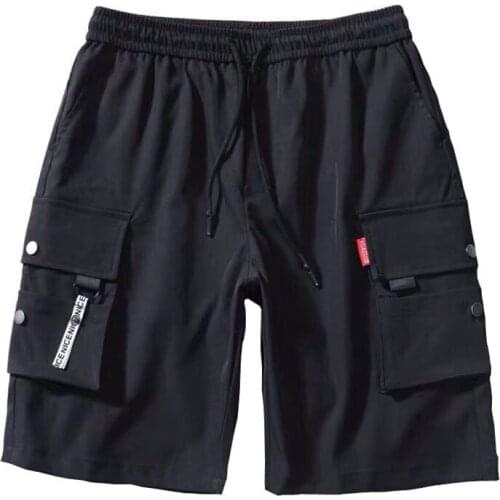 Summer Mens Shorts Casual Cargo Running Short Pants Boy Oversize Male Brand Sport Clothing Loose Elastic Waist 2021 New